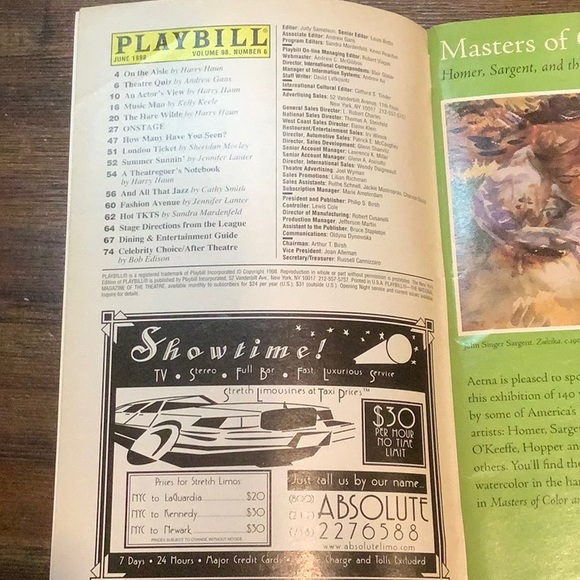 Playbill “ART” the Original Broadway Cast - Picture 2 of 6